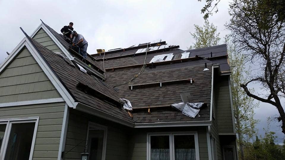 Home roofing project in Talent, Oregon.
